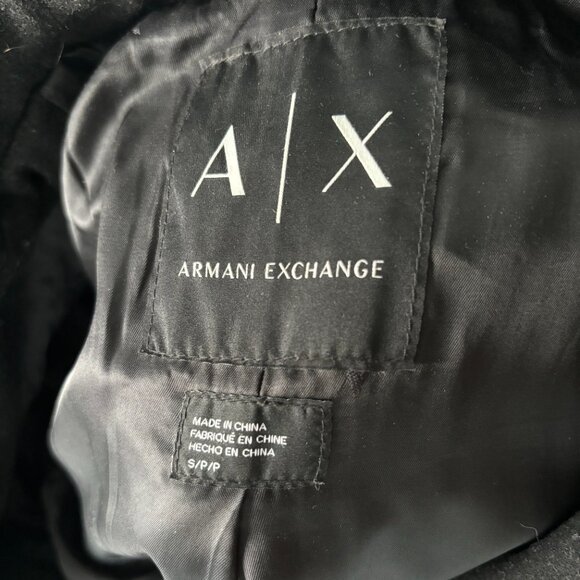 Armani Exchange Women's Single Breasted Coat - Black - Picture 6 of 6